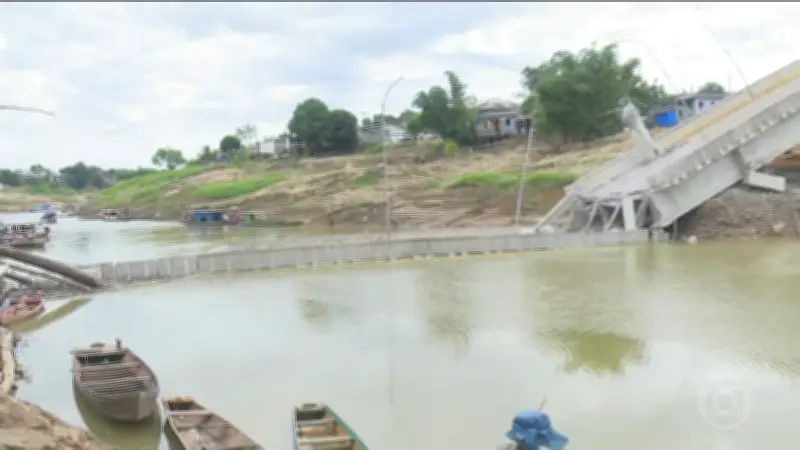 Polícia do Acre investiga desabamento de ponte que deixou quatro feridos