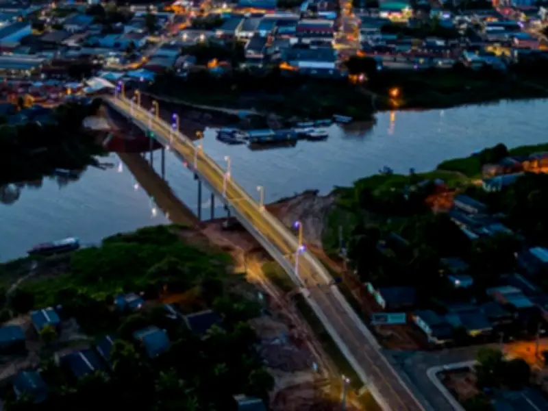 Ponte Frei Paolino é interditada no Acre devido a erosão das margens do Rio Iaco