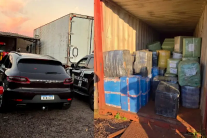 Porsche é apreendida em operação contra tráfico de drogas em MS