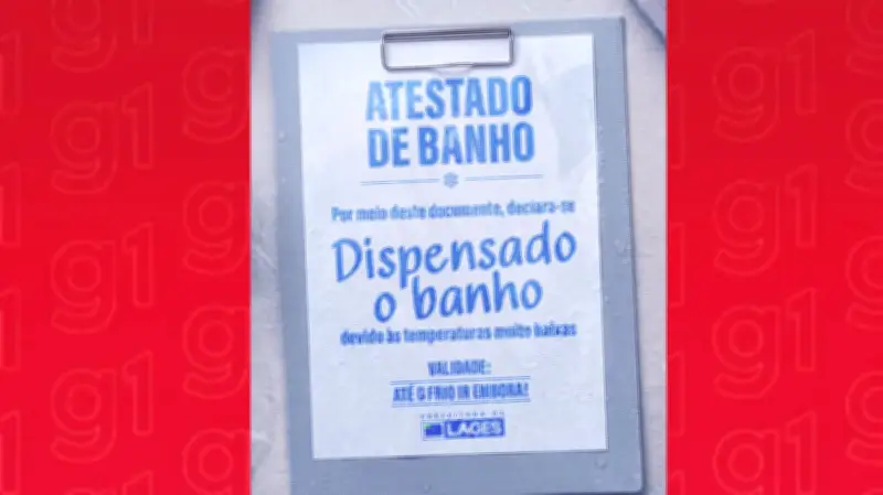 Prefeitura de Lages emite 'atestado de banho' por tempo indeterminado