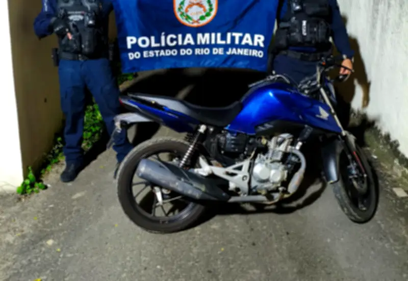Preso com moto suspeita de ligação com homicídio em Três Rios