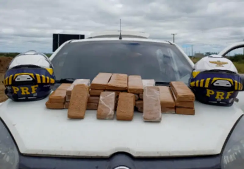 PRF apreende 23 kg de maconha em painel de carro em Cachoeirinha