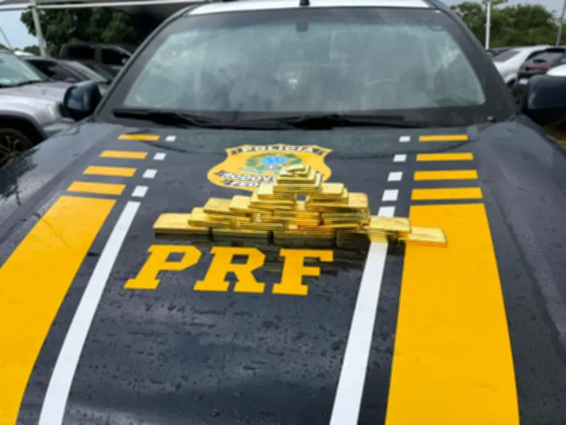PRF apreende 28 barras de ouro avaliadas em R$ 10 milhões em Roraima