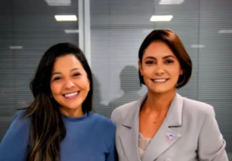 Priscila Costa: pivô de disputa entre Michelle e Flávio Bolsonaro