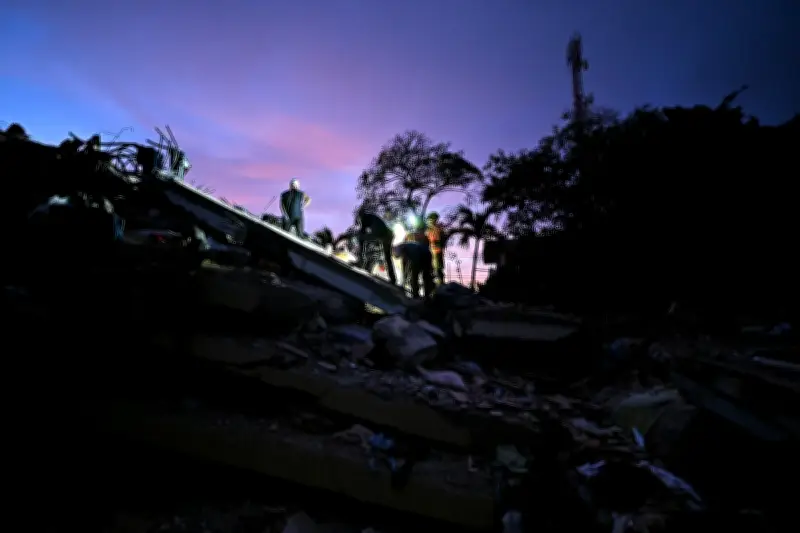 Protesto força militares a ajudar em resgate após terremoto na Venezuela
