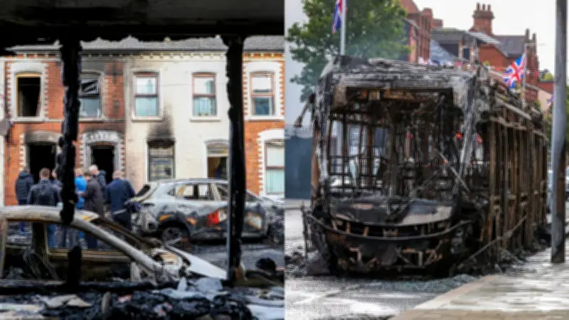 Protestos antimigração na Irlanda do Norte deixam ônibus incendiados e destruição