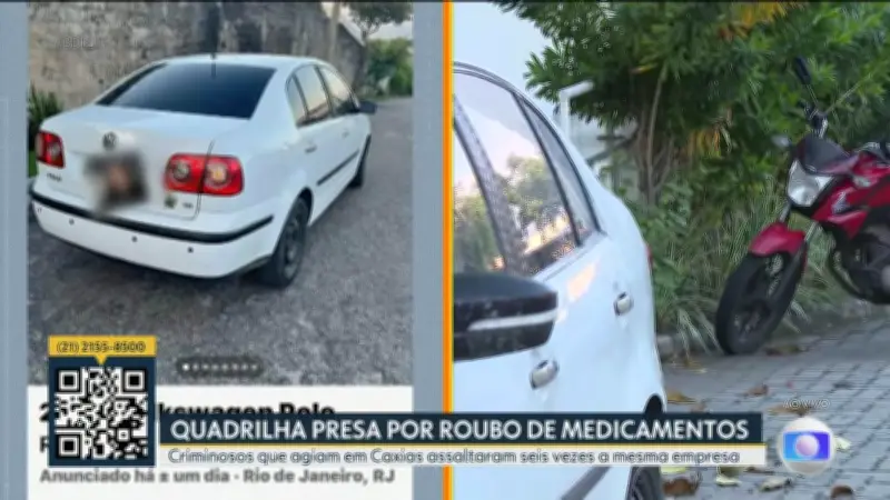 Quadrilha que roubou 6 vezes mesma empresa de medicamentos é presa no RJ