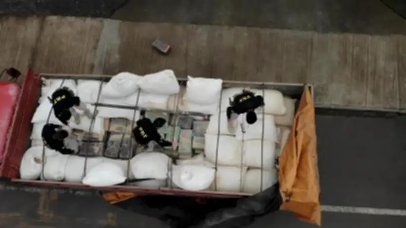 Quase 800 kg de maconha apreendidos sob carga de ração na BR-386