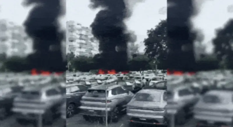 Queda de helicóptero no Recreio causa incêndio e explosões