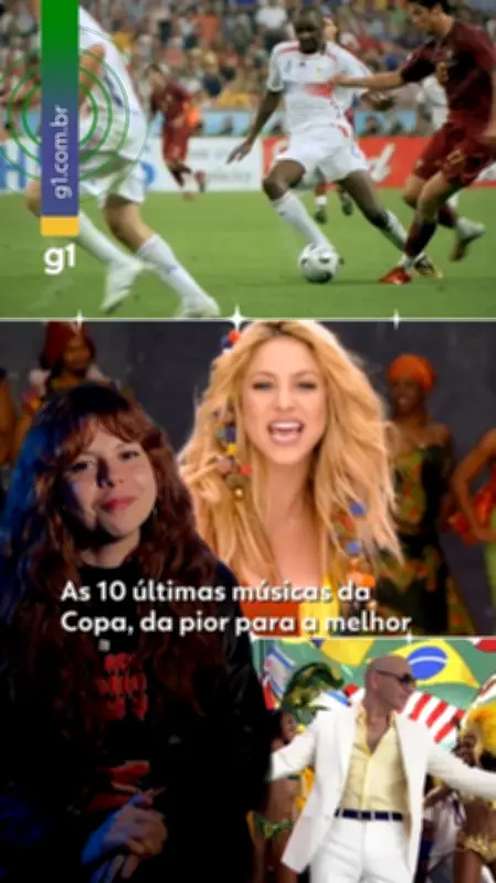 Ranking das 10 últimas músicas oficiais da Copa do Mundo