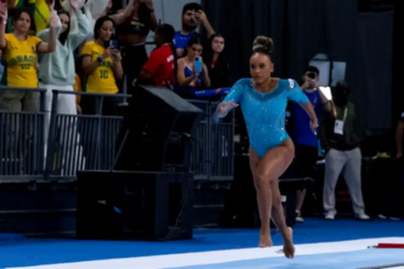 Rebeca Andrade conquista ouro no salto do Pan-Americano de Ginástica