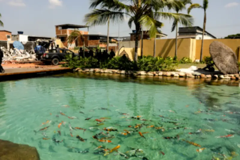 Resort de traficante Peixão tinha lago com carpas e areia de praia