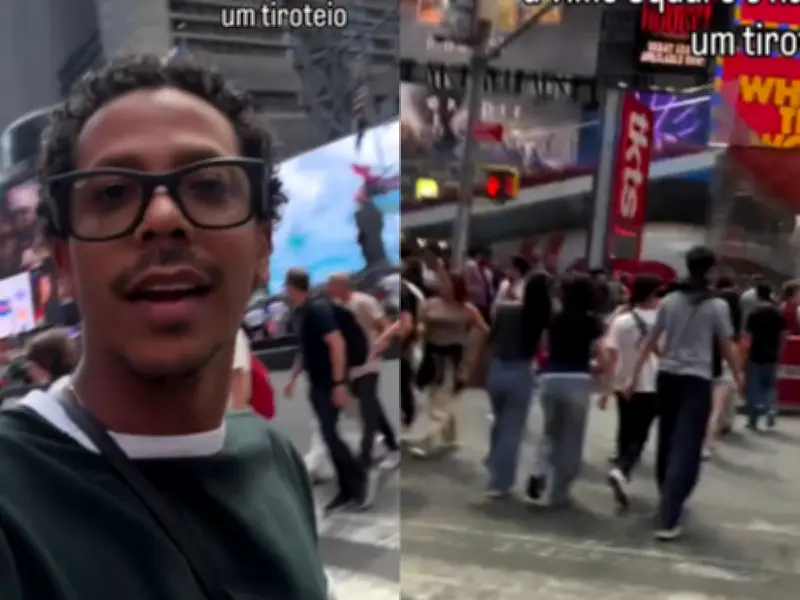 Rondoniense registra pânico em Times Square após tiros em NY