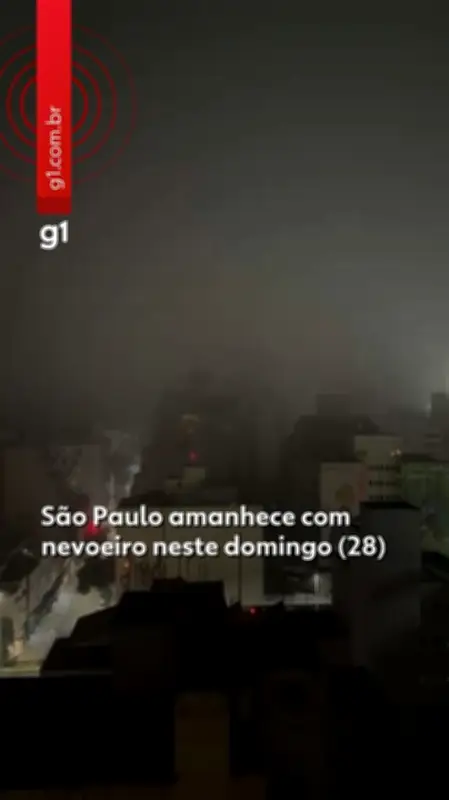 São Paulo amanhece com nevoeiro e temperatura de 15°C neste domingo