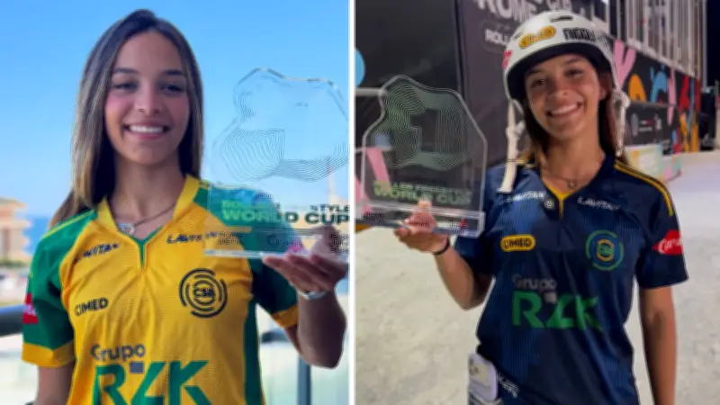 Sorocabana Julika conquista tetracampeonato mundial de patinação freestyle na Itália