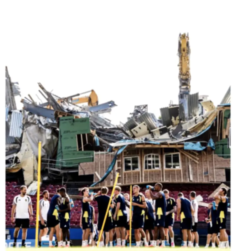 Suécia encontra arquibancada destruída em estádio da Copa 2026