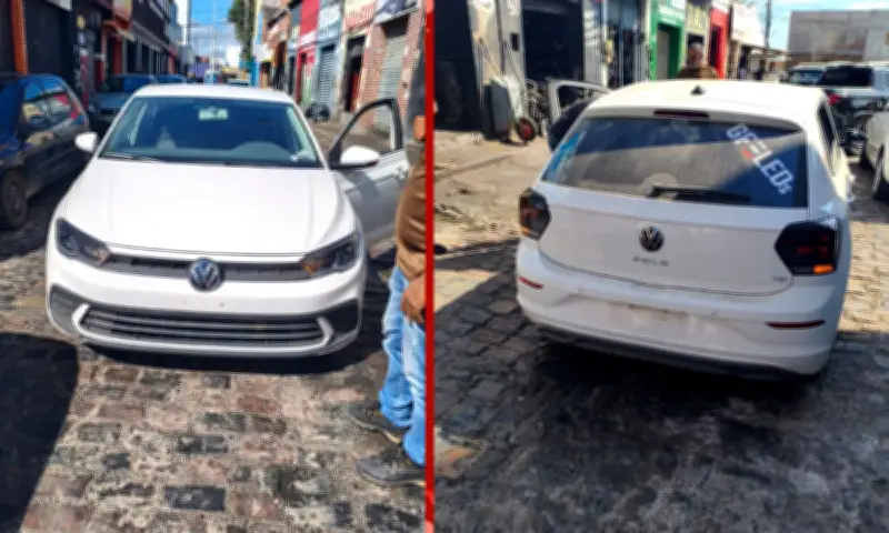 Suspeito de série de assaltos é preso com carro sem placas na Bahia
