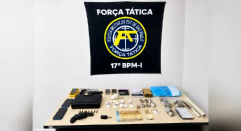 Tatuador preso com drogas, revólver furtado e pistolas falsas em Rio Preto