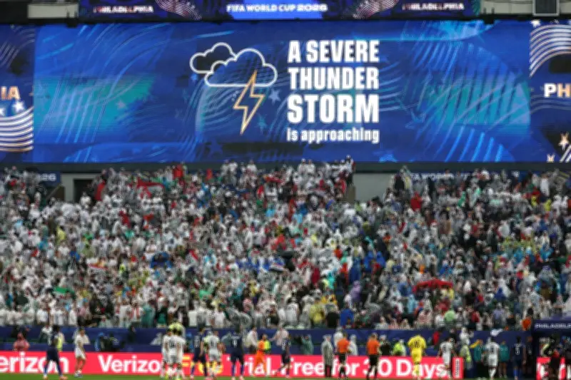 Tempestade paralisa França x Iraque por 2h na Copa 2026