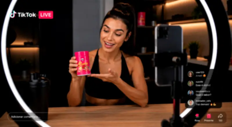 TikTok Live Commerce ganha força no Brasil com vendas em tempo real