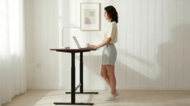 Trabalho híbrido impulsiona busca por mesas ergonômicas