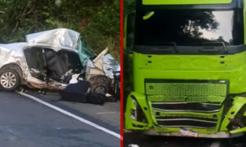 Três pessoas morrem em grave acidente na BR-110 em Catu, Bahia