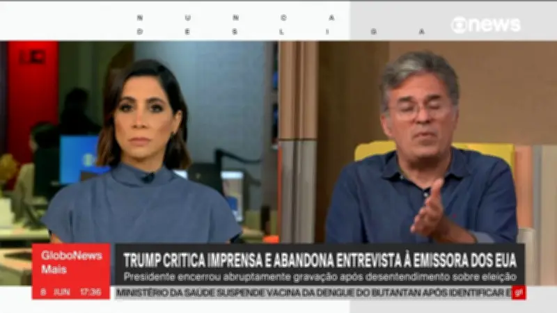 Trump abandona entrevista na NBC após críticas à imprensa