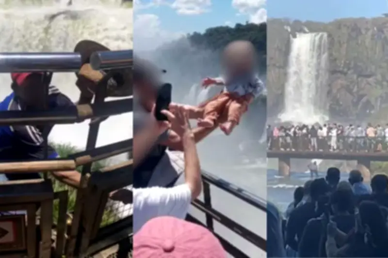 Turistas se arriscam nas Cataratas do Iguaçu em 2026: relembre casos de imprudência