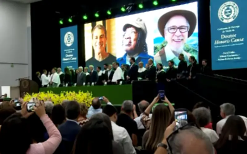 UFLA concede título Honoris Causa a Milton Nascimento, Nelson Araújo e David Feffer