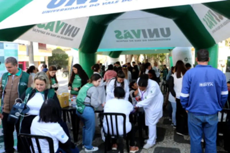 Univás leva saúde gratuita a Santa Rita do Sapucaí em evento de extensão