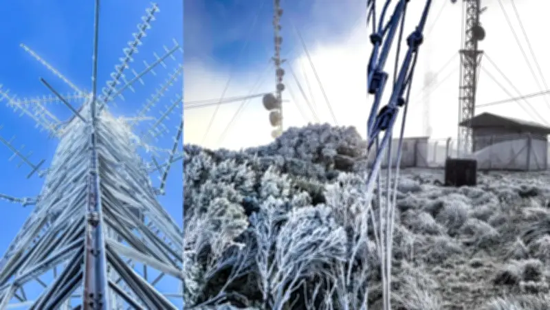 Urupema amanhece com -3,62°C, geada e carro congelado
