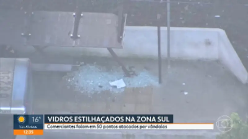 Vandalismo atinge 50 comércios na Zona Sul de SP
