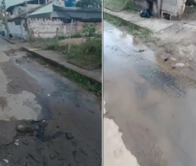 Vazamentos de água em Itaperuna preocupam moradores e geram desperdício
