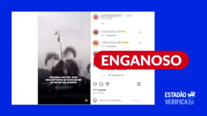 Vídeo de acidente na Malásia é compartilhado como se fosse no Rio