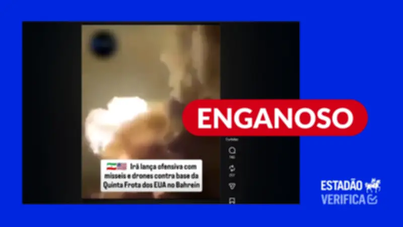 Vídeo de ataque ucraniano é falsamente atribuído ao Irã no Bahrein