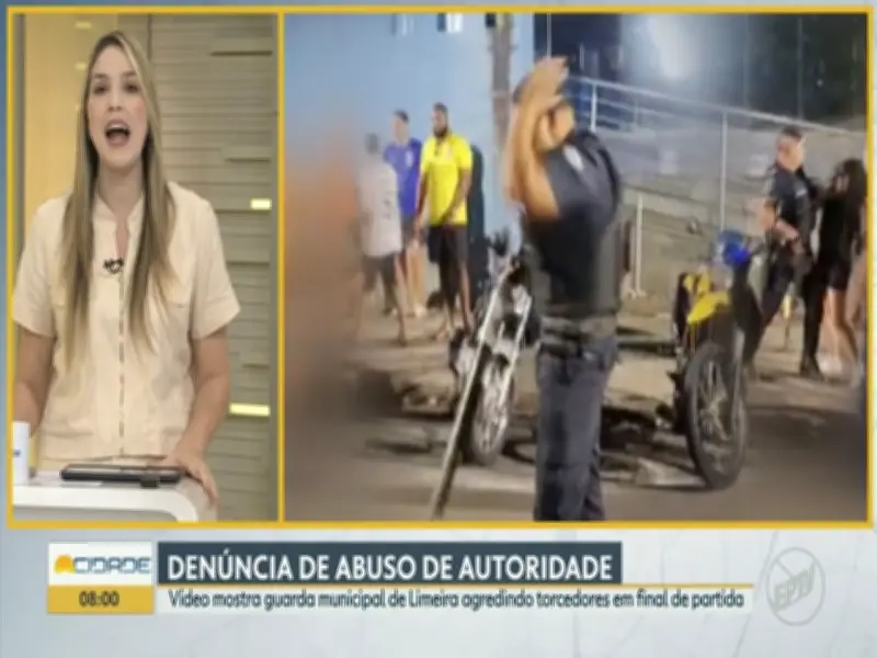 Vídeo flagra guardas municipais agredindo torcedores em Limeira