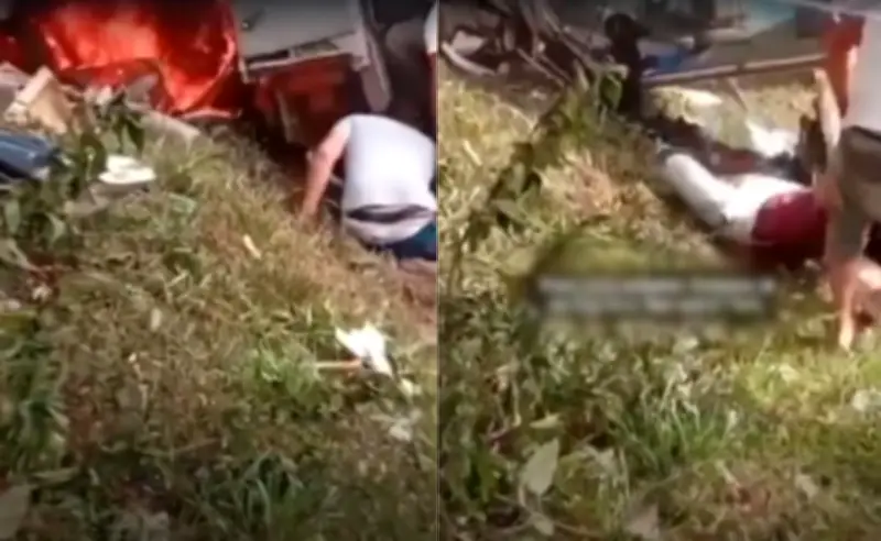 Vídeo mostra resgate de único sobrevivente de queda de avião em Marília
