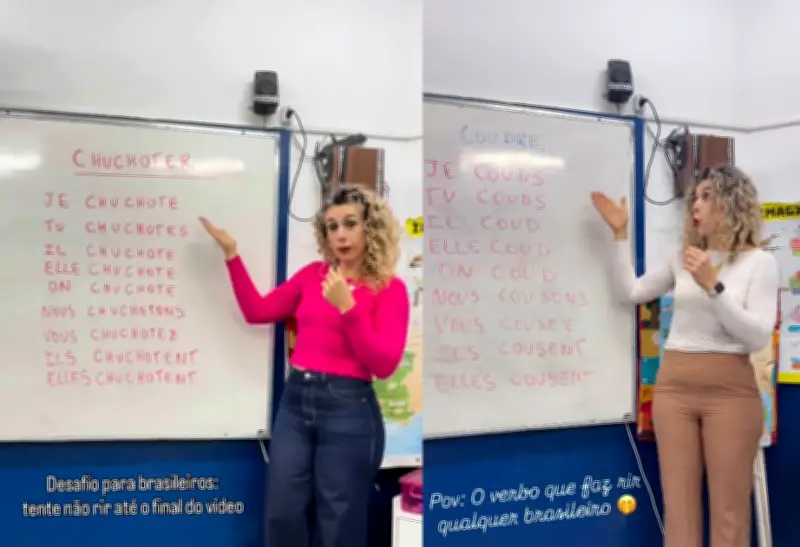 Verbos franceses 'coudre' e 'chuchoter' viralizam com duplo sentido
