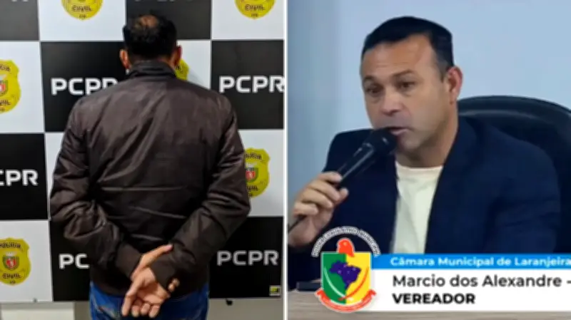 Vereador preso por bater carro da ex com filho dentro participa de sessão