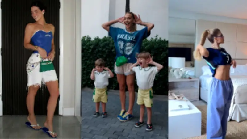WAGs da Seleção Brasileira apostam em looks frescos para jogo em Miami