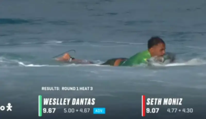 Weslley Dantas vence Seth Moniz e avança em Saquarema