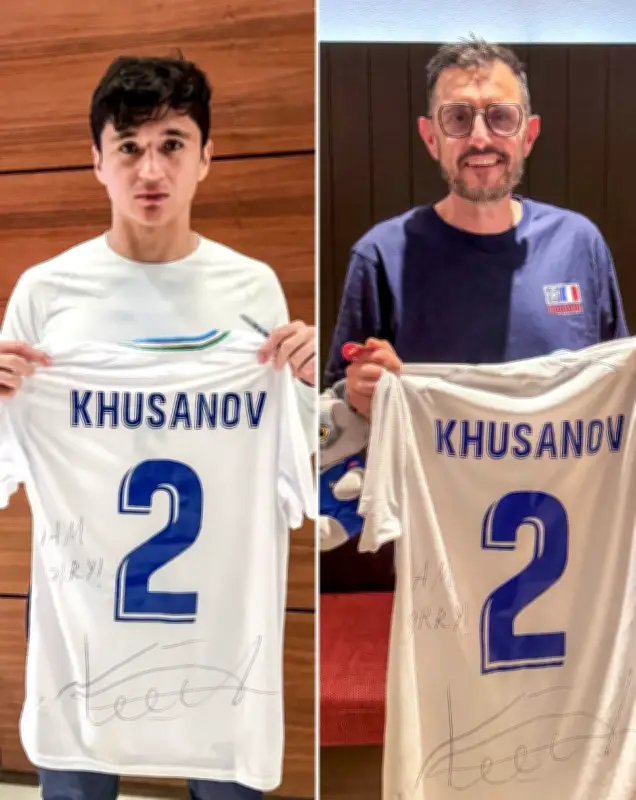 Zagueiro do Uzbequistão pede desculpas a cinegrafista com camisa autografada