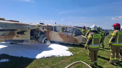 Avião faz pouso de emergência na Polônia durante ensaio de show aéreo