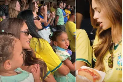 Bruna Biancardi troca look e usa camisa de Neymar em jogo do Brasil