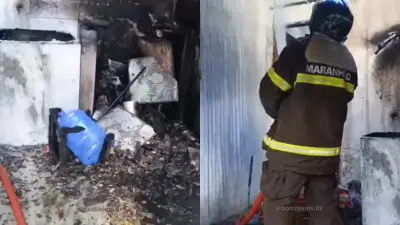 Casa pega fogo em Imperatriz; bombeiros suspeitam de curto-circuito