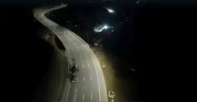 Concessionária divulga imagens noturnas de novo trecho na Serra das Araras