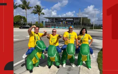 Dinos brasileiros viram atração na Copa dos EUA: 'animação'