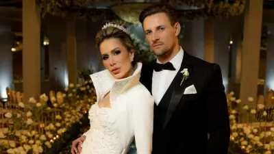 Ex-BBB Diego Wantowsky e Duda Magalhães se casam em cerimônia de conto de fadas