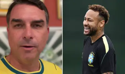 Flávio Bolsonaro defende Neymar após ironia de Lula sobre home office