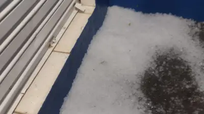 Granizo e ventos fortes causam destruição em Uberlândia